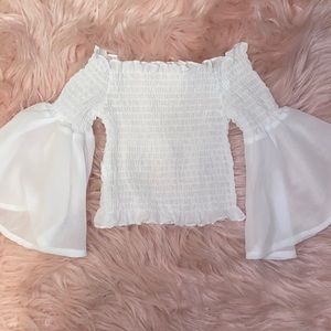 Toddler white blouse
